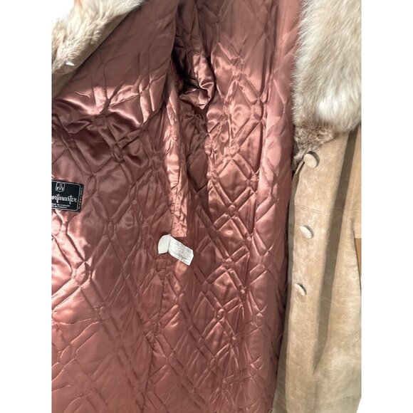 Vintage Sportmaster Faux Suede Long Coat Made in Canada Pre-Owned Good Condition - Picture 12 of 12
